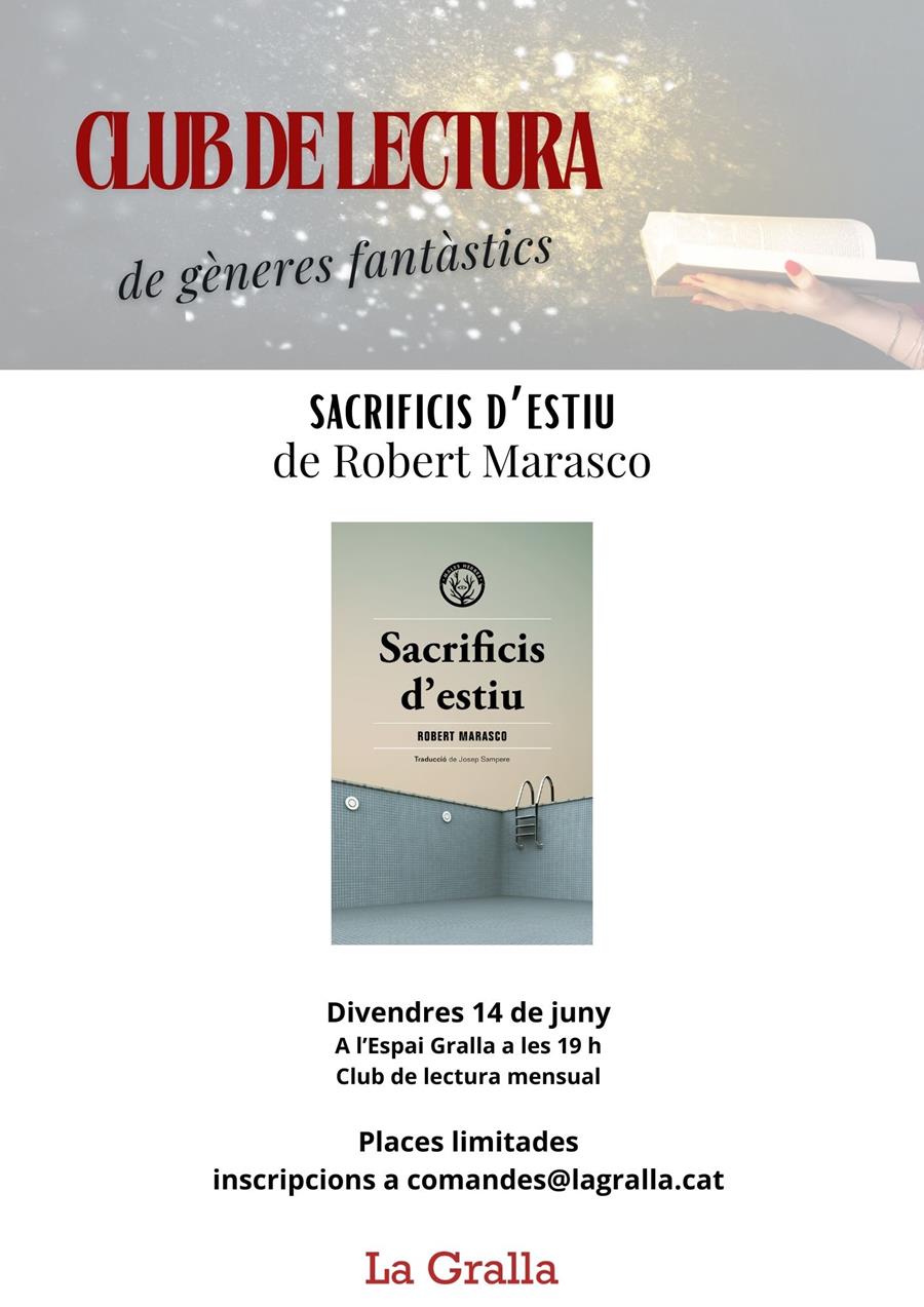 Club de lectura fantàstic: "Sacrificis d'estiu" - Llibreria La Gralla | Llibreria online de Granollers