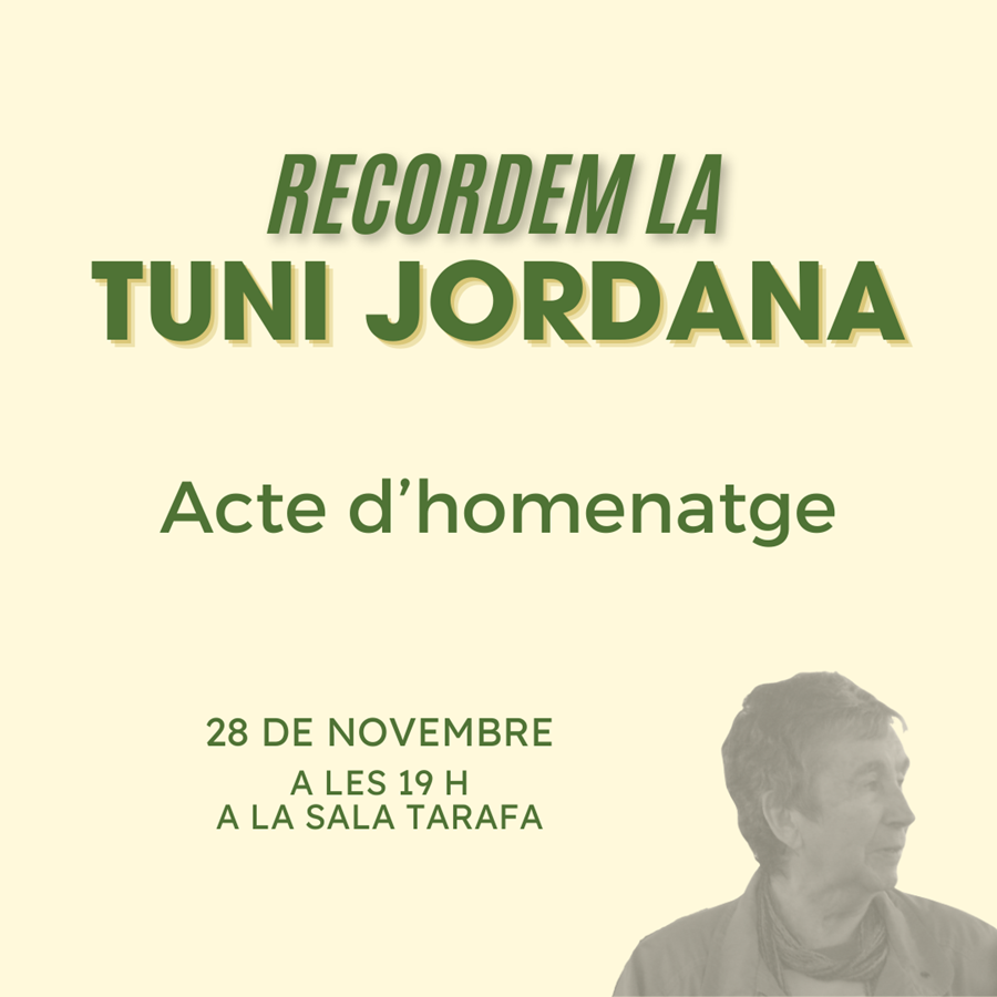 Homenatge a la Tuni Jordana - Llibreria La Gralla | Llibreria online de Granollers