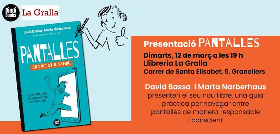Presentació del llibre "Pantalles" - Llibreria La Gralla | Llibreria online de Granollers