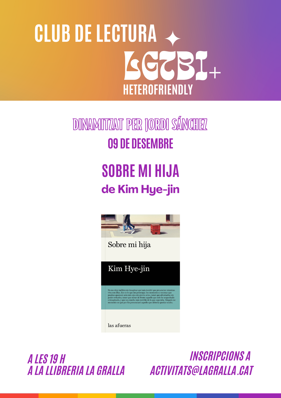 Club lgtbi heterofriendly: "Sobre mi hija" - Llibreria La Gralla | Llibreria online de Granollers