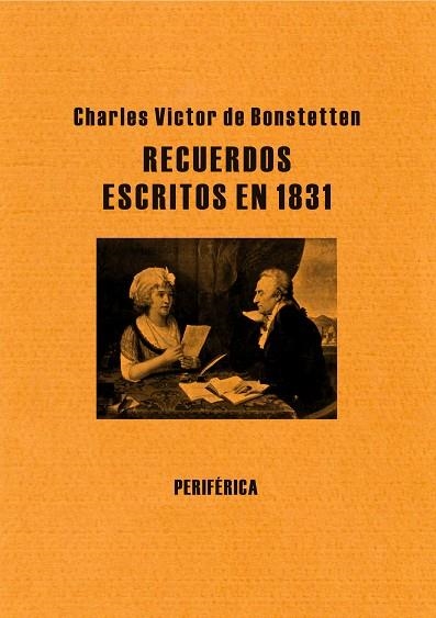 RECUERDOS ESCRITOS EN 1831 | 9788492865536 | BONSTETTEN, CHARLES VICTOR DE | Llibreria La Gralla | Llibreria online de Granollers