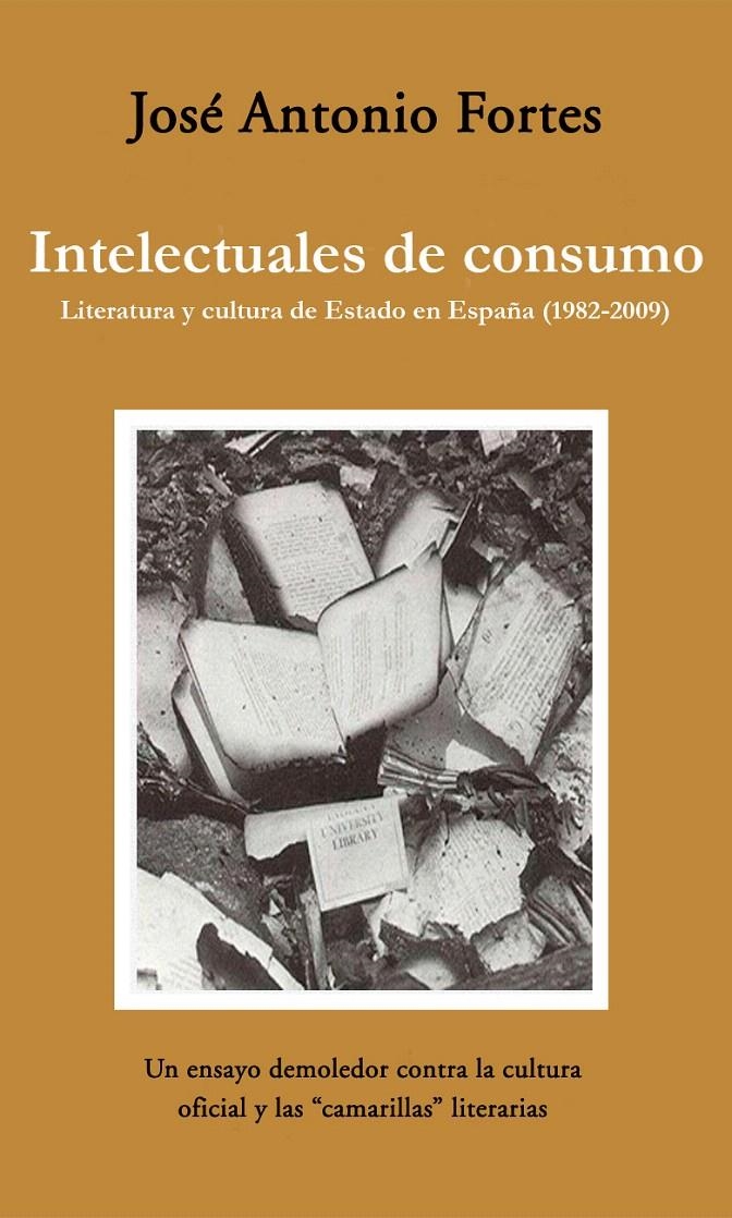 INTELECTUALES DE CONSUMO. LITERATURA Y CULTURA DE ESTADO EN ESPAÑA 1982 2009 | 9788492573776 | FORTES, JOSE ANTONIO | Llibreria La Gralla | Llibreria online de Granollers