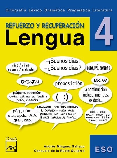 C. REFUERZO DE LENGUA 4T ESO | 9788421836644 | MINGUEZ GALLEGO, ANDRES | Llibreria La Gralla | Llibreria online de Granollers