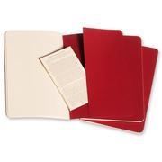 PACK 3 LLIBRETES DE NOTES RATLLES 13X21 MOLESKINE VERMELL | 9788862931014 | Llibreria La Gralla | Llibreria online de Granollers