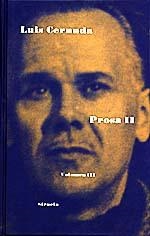 PROSA II. VOLUMEN III (LUIS CERNUDA) | 9788478442201 | CERNUDA,LUIS | Llibreria La Gralla | Llibreria online de Granollers