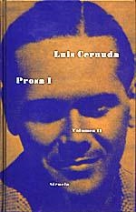 PROSA I. VOLUMEN II (LUIS CERNUDA) | 9788478442140 | CERNUDA, LUIS | Llibreria La Gralla | Librería online de Granollers