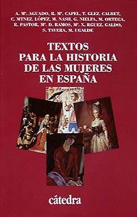 TEXTOS PARA LA HISTORIA DE LAS MUJERES DE ESPAÑA | 9788437612430 | VARIOS | Llibreria La Gralla | Librería online de Granollers