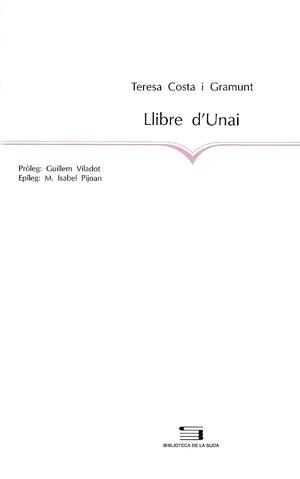 LLIBRE D'UNAI | 9788479352332 | COSTA I GRAMUNT,TERESA | Llibreria La Gralla | Llibreria online de Granollers