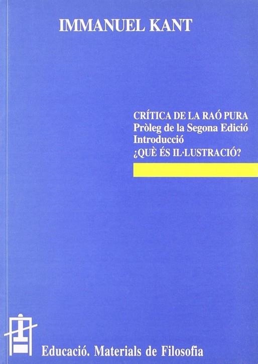 CRITICA DE LA RAO PURA | 9788437007410 | KANT, INMANUEL | Llibreria La Gralla | Llibreria online de Granollers