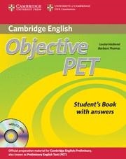 OBJECTIVE PET STUDENT'S BOOK WITH ANSWERS + CDROM | 9780521732666 | HASHEMI, LOUISE / THOMAS, BARBARA | Llibreria La Gralla | Llibreria online de Granollers