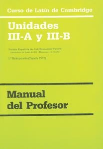 CURSO LATÍN- PROFESOR UNIDAD III-A III-B | 9788474057348 | VARIOS AUTORES | Llibreria La Gralla | Llibreria online de Granollers