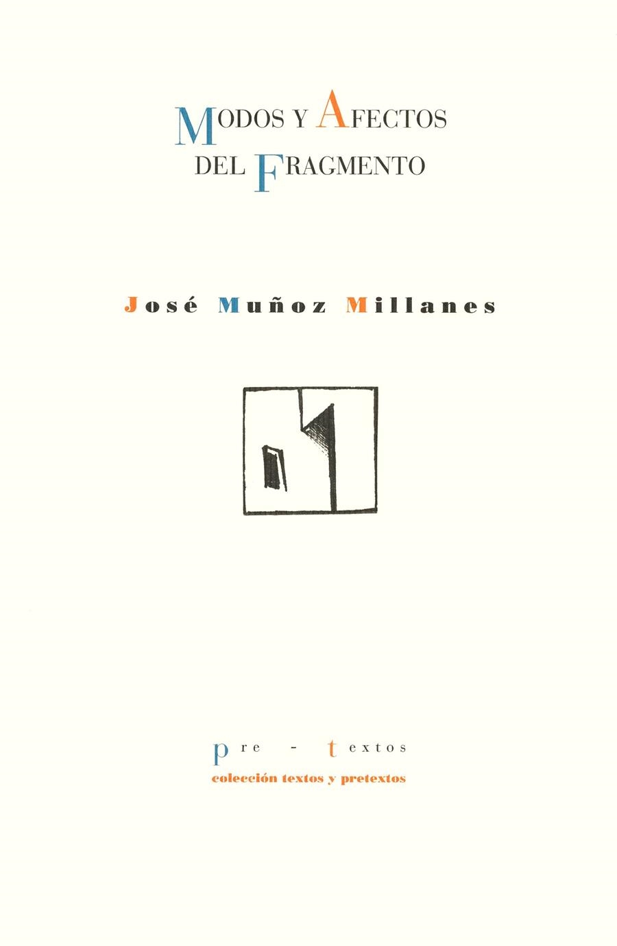 MODOS Y AFECTOS DEL FRAGMENTO | 9788481911954 | MUÑOZ MILLANES, JOSÉ | Llibreria La Gralla | Llibreria online de Granollers