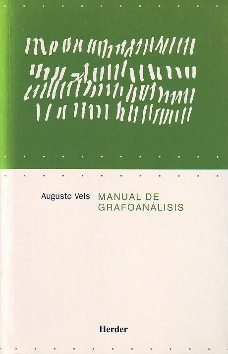 MANUAL DE GRAFOANALISIS | 9788425421938 | VELS, AUGUSTO | Llibreria La Gralla | Llibreria online de Granollers