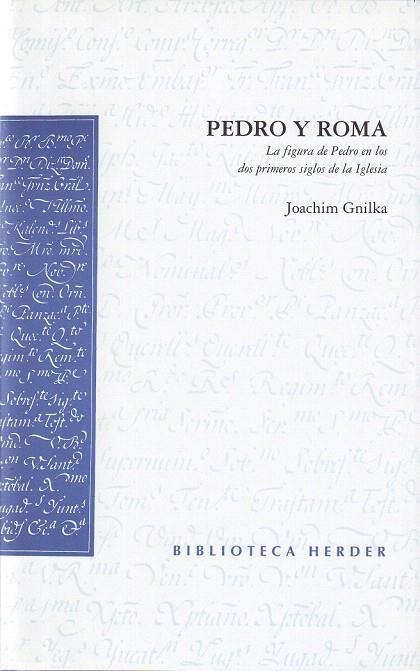 PEDRO Y ROMA | 9788425422843 | GNILKA, JOACHIM | Llibreria La Gralla | Librería online de Granollers