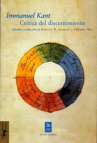 CRITICA DEL DISCERNIMIENTO (MINIMO TRANSITO-12) | 9788477747666 | KANT, IMMANUEL | Llibreria La Gralla | Llibreria online de Granollers