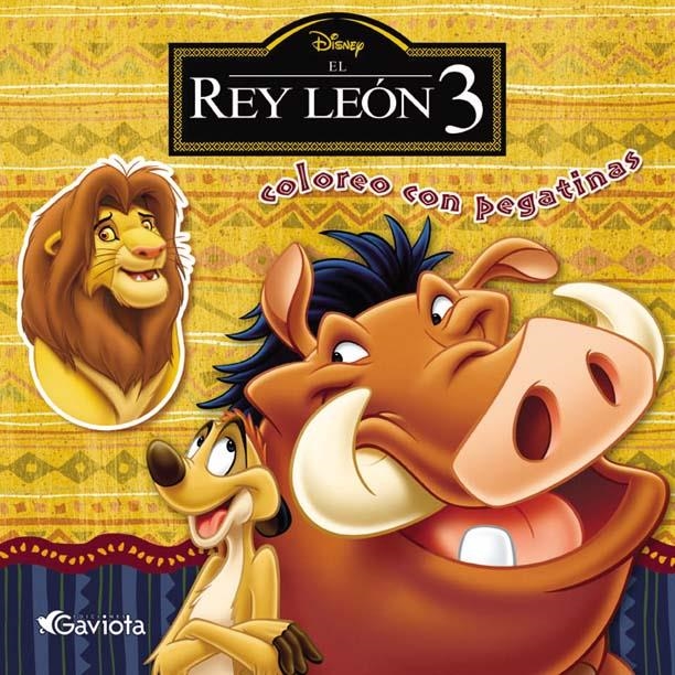 REY LEON 3 COLOREO CON PEGATINAS, EL | 9788439203346 | WALT DISNEY COMPANY | Llibreria La Gralla | Llibreria online de Granollers