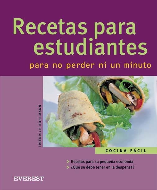 RECETAS PARA ESTUDIANTES PARA NO PERDER NI UN MINUTO | 9788424117160 | BOHLMANN, FRIEDRICH | Llibreria La Gralla | Llibreria online de Granollers