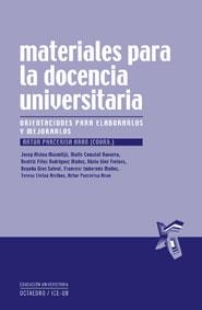 MATERIALES PARA LA DOCENCIA UNIVERSITARIA | 9788480637442 | PARCERISA ARAN, ARTUR (COORD.) | Llibreria La Gralla | Librería online de Granollers
