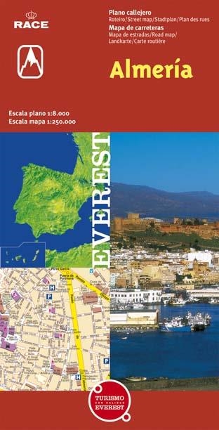 ALMERIA. PLANO CALLEJERO/MAPA DE CARRETERAS 1:8.000 / 1:250. | 9788424101381 | CARTOGRAFÍA EVEREST | Llibreria La Gralla | Librería online de Granollers