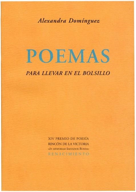 POEMAS PARA LLEVAR EN EL BOLSILLO | 9788484722861 | DOMINGUEZ, ALEXANDRA | Llibreria La Gralla | Llibreria online de Granollers