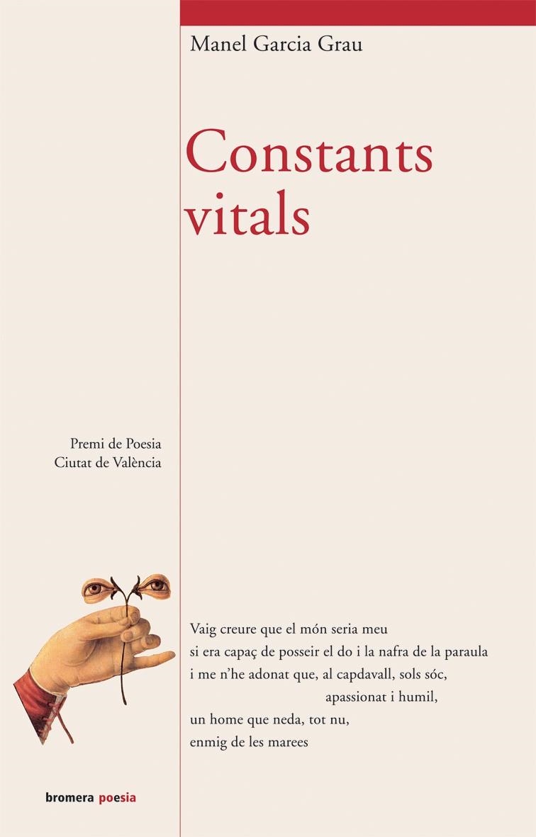 CONSTANTS VITALS (POESIA 70) | 9788498240931 | GARCIA GRAU, MANEL | Llibreria La Gralla | Llibreria online de Granollers