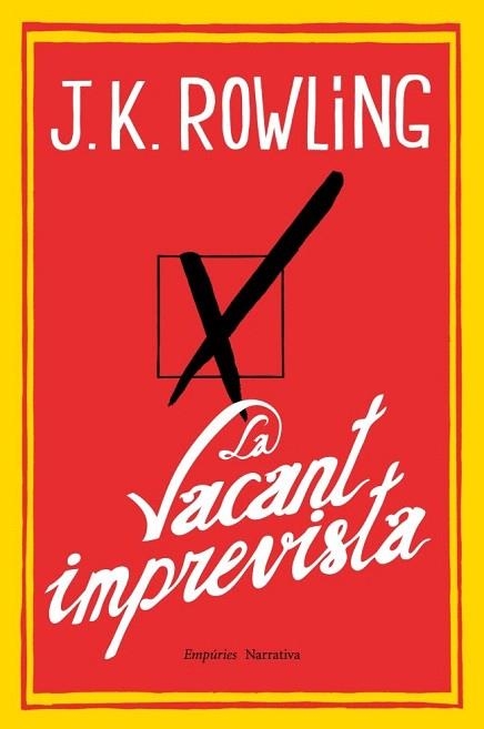 VACANT IMPREVISTA, LA | 9788497878173 | ROWLING, J. K. | Llibreria La Gralla | Llibreria online de Granollers