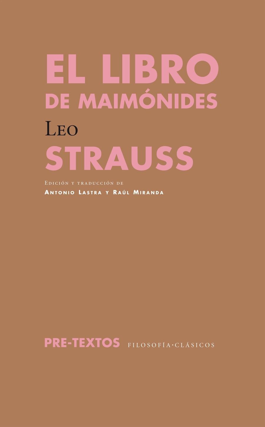 LIBRO DE MAIMÓNIDES, EL | 9788415297956 | STRAUSS, LEO | Llibreria La Gralla | Llibreria online de Granollers