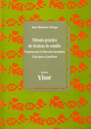 METODO PRACTICO DE TECNICAS DE ESTUDIO.PROFESOR | 9788477745037 | JIMENEZ ORTEGA, JOSE | Llibreria La Gralla | Librería online de Granollers