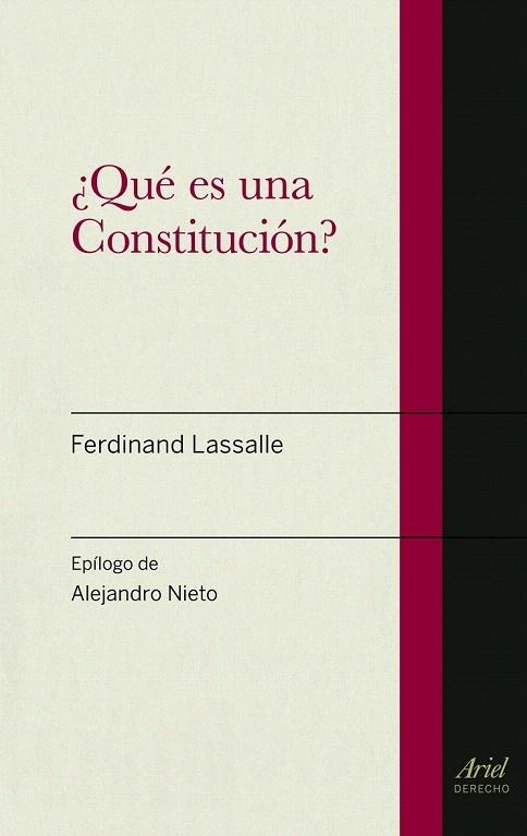 QUÉ ES UNA CONSTITUCIÓN? | 9788434470606 | LASSALLE, FERDINAND | Llibreria La Gralla | Llibreria online de Granollers