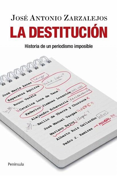 DESTITUCION, LA. HISTORIA DE UN PERIODISMO IMPOSIBLE | 9788499420103 | ZARZALEJOS, JOSE ANTONIO | Llibreria La Gralla | Llibreria online de Granollers