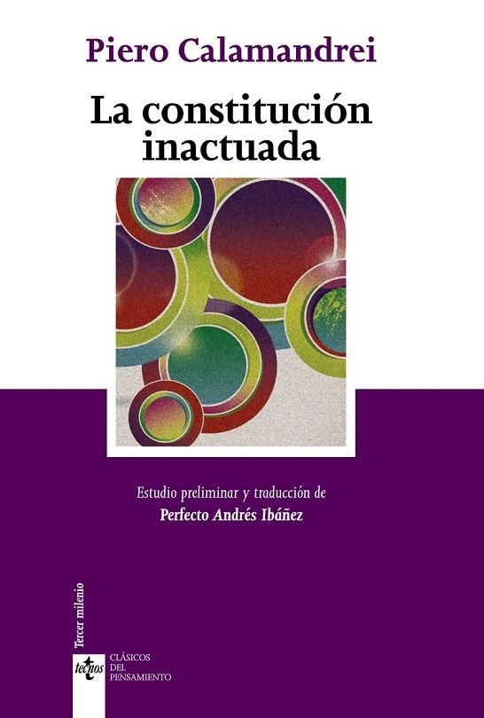 CONSTITUCIÓN INACTUADA, LA | 9788430957347 | CALAMANDREI, PIERO | Llibreria La Gralla | Llibreria online de Granollers