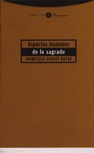 ASPECTOS INUSUALES DE LO SAGRADO | 9788481643299 | GARCIA BAZAN, FRANCISCO | Llibreria La Gralla | Llibreria online de Granollers