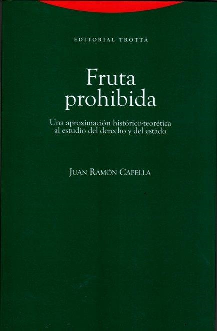 FRUTA PROHIBIDA.UNA APROXIMACION HISTORICO-TEORETICA AL ESTU | 9788498790139 | CAPELLA, JUAN RAMON | Llibreria La Gralla | Llibreria online de Granollers