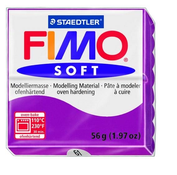 PASTA FIMO SOFT PURPURA 56GR | 4006608809737 | FIM802061 | Llibreria La Gralla | Llibreria online de Granollers