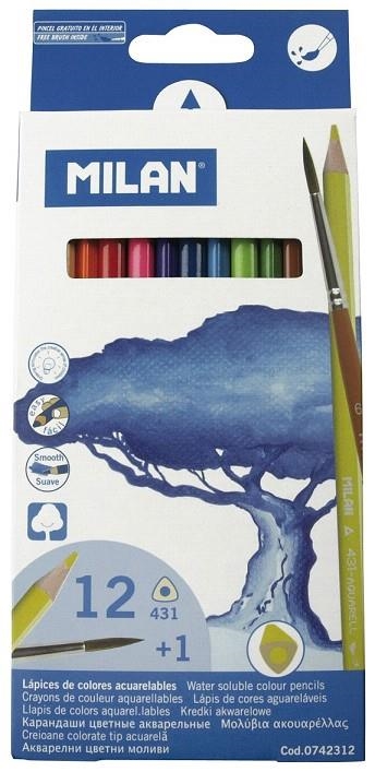 COLORS 12 UN MILAN AQUAREL.LABLES | 8411574028741 | MIL0742312 | Llibreria La Gralla | Llibreria online de Granollers