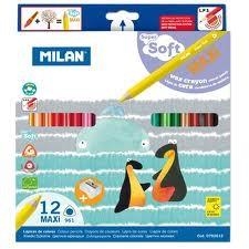 CAIXA 12 LLAPIS COLORS MILAN MAXI SUPER SOFT | 8411574025894 | MIL0792612 | Llibreria La Gralla | Librería online de Granollers