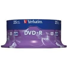 BOBINA DVD+R VERBATIM 4.7GB 25 UNITATS | 023942435006 | VER43500 | Llibreria La Gralla | Llibreria online de Granollers