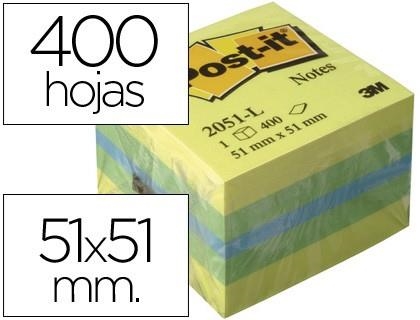 BLOC NOTES POSTIT MINICUBS VERD | 4001895853814 | 3M2051L | Llibreria La Gralla | Llibreria online de Granollers