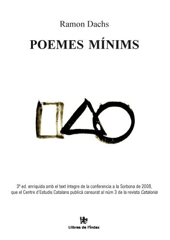 POEMES MÍNIMS | 9788496563629 | DACHS, RAMON | Llibreria La Gralla | Llibreria online de Granollers