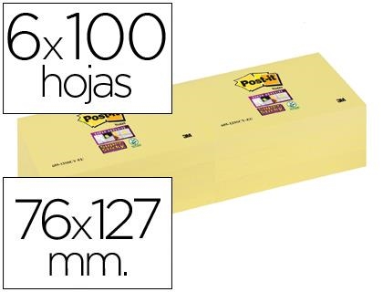 BLOC POST-IT 76x127MM. LLIS GROC | 3M655Y | 72234 | Llibreria La Gralla | Llibreria online de Granollers