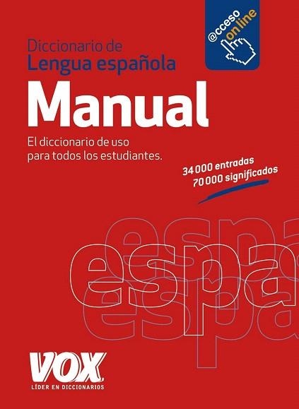 DICCIONARIO MANUAL DE LA LENGUA ESPAÑOLA | 9788499741352 | Llibreria La Gralla | Llibreria online de Granollers