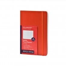 MOLESKINE 2014 PLANNER 18 MONTH WEEKLY HORIZONTAL RED HARD COVER POCKET | 9788866135876 | Llibreria La Gralla | Llibreria online de Granollers