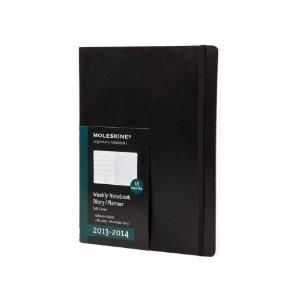 MOLESKINE 2014 PLANNER 18 MONTH WEEKLY NOTEBOOK BLACK SOFT COVER EXTRA LARGE | 9788866135937 | Llibreria La Gralla | Llibreria online de Granollers