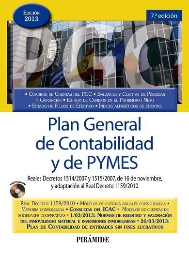 PLAN GENERAL DE CONTABILIDAD Y DE PYMES EDICIÓN 2013 | 9788436829259 | EDICIONES PIRÁMIDE | Llibreria La Gralla | Llibreria online de Granollers