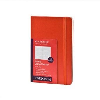 MOLESKINE 18 MONTHS WEEKLY DIARY PLANNER HARD COVER RED 13X21 | 9788866135883 | Llibreria La Gralla | Llibreria online de Granollers