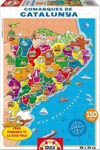 COMARQUES DE CATALUNYA GEO-PUZZLE 150 PECES | 8412668148697 | EDUCA | Llibreria La Gralla | Llibreria online de Granollers