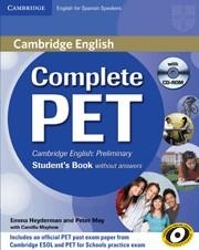 COMPLETE PET STUDENT'S BOOK WITHOUT ANSWERS + CDROM | 9788483237397 | Llibreria La Gralla | Llibreria online de Granollers