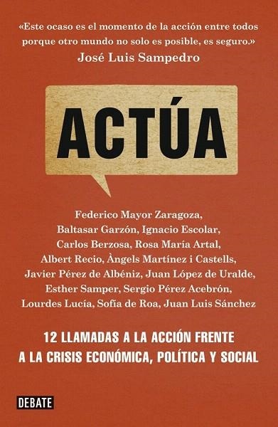 ACTÚA | 9788499921754 | ARTAL, ROSA MARIA | Llibreria La Gralla | Librería online de Granollers
