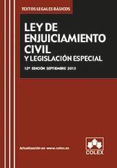 LEY DE ENJUICIAMIENTO CIVIL Y LEGISLACION ESPECIAL (12 EDICIÓN 2013) | 9788483423813 | Llibreria La Gralla | Llibreria online de Granollers