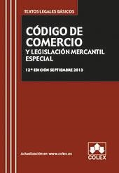 CODIGO DE COMERCIO Y LEGISLACIÓN MERCANTIL ESPECIAL (12ª EDICIÓN 2013) | 9788483423820 | Llibreria La Gralla | Llibreria online de Granollers